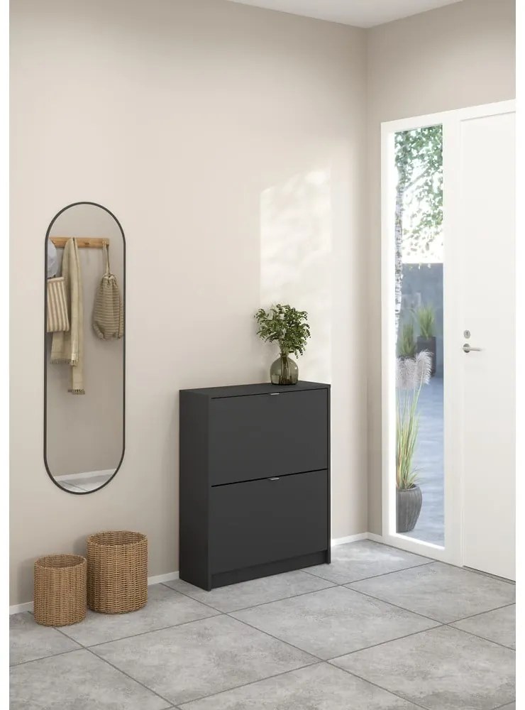 Sivá výklopná skrinka na topánky Shoes – Tvilum