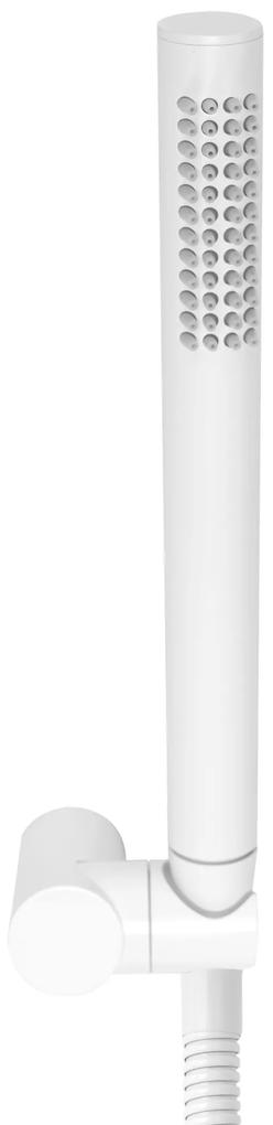 Rea Lungo, nástenná vaňová batéria s ručnou sprchovou súpravou, biela, REA-B8030
