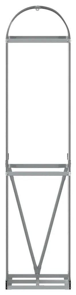 Držiak na polená antracitový 40x45x170 cm pozinkovaná oceľ