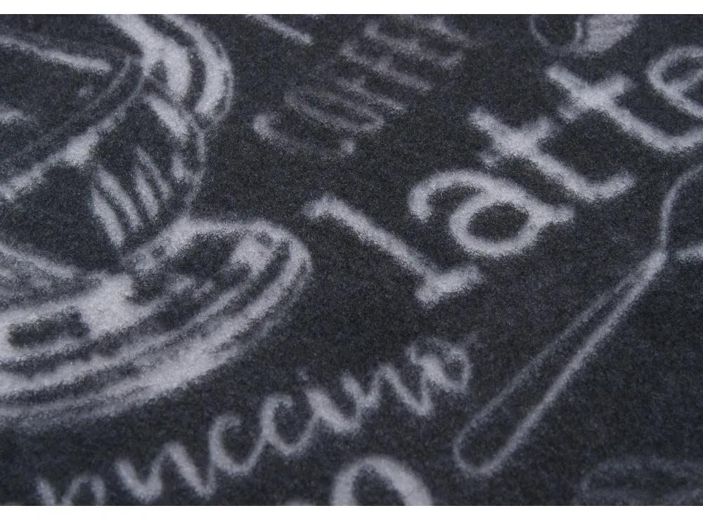 Čierny koberec behúň 50x150 cm Wild Coffee Board – Hanse Home