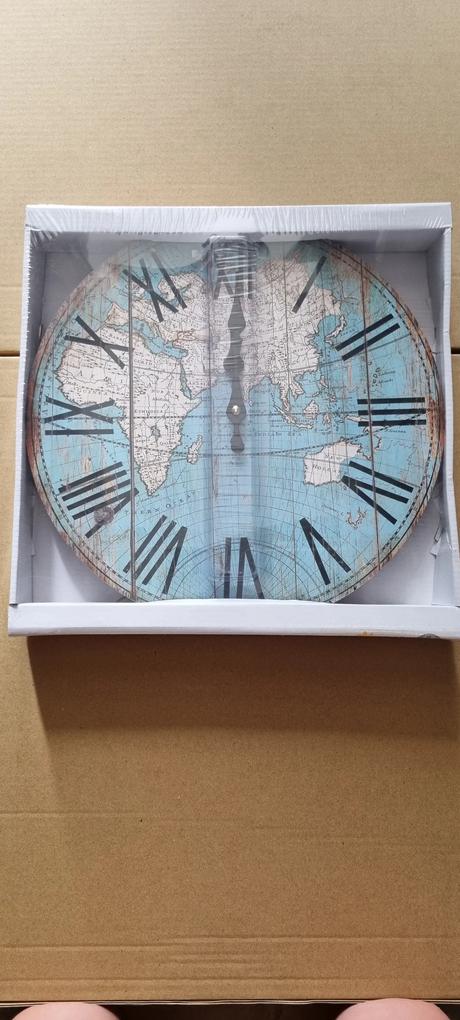 Nástenné hodiny Falc KL0540, mapa 30cm