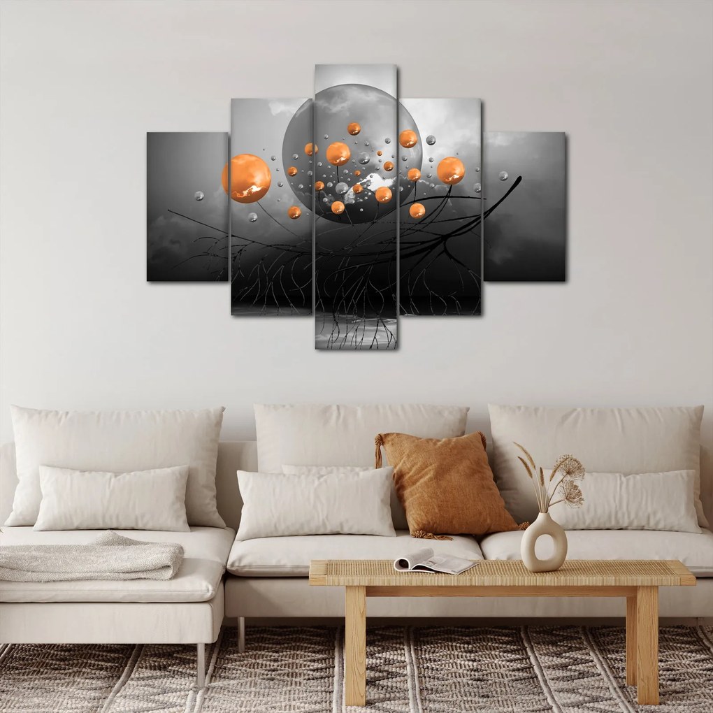 Obraz oranžových gulí (150x105 cm)