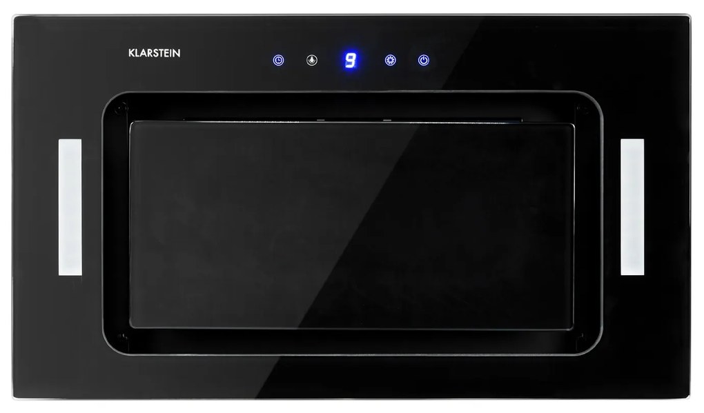 Klarstein Hektor, digestor, 52 cm, vstavaný, 467 m³/h, LED, dotykové ovládanie, sklo, čierny