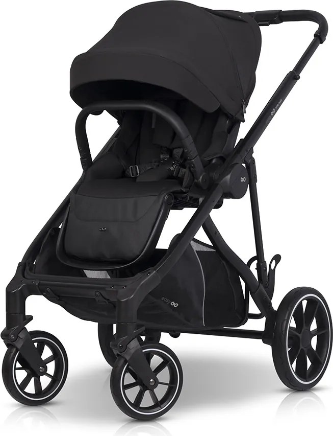 Súrodenecký kočík EasyGo Duoflex Ebony Black 2 športové časti