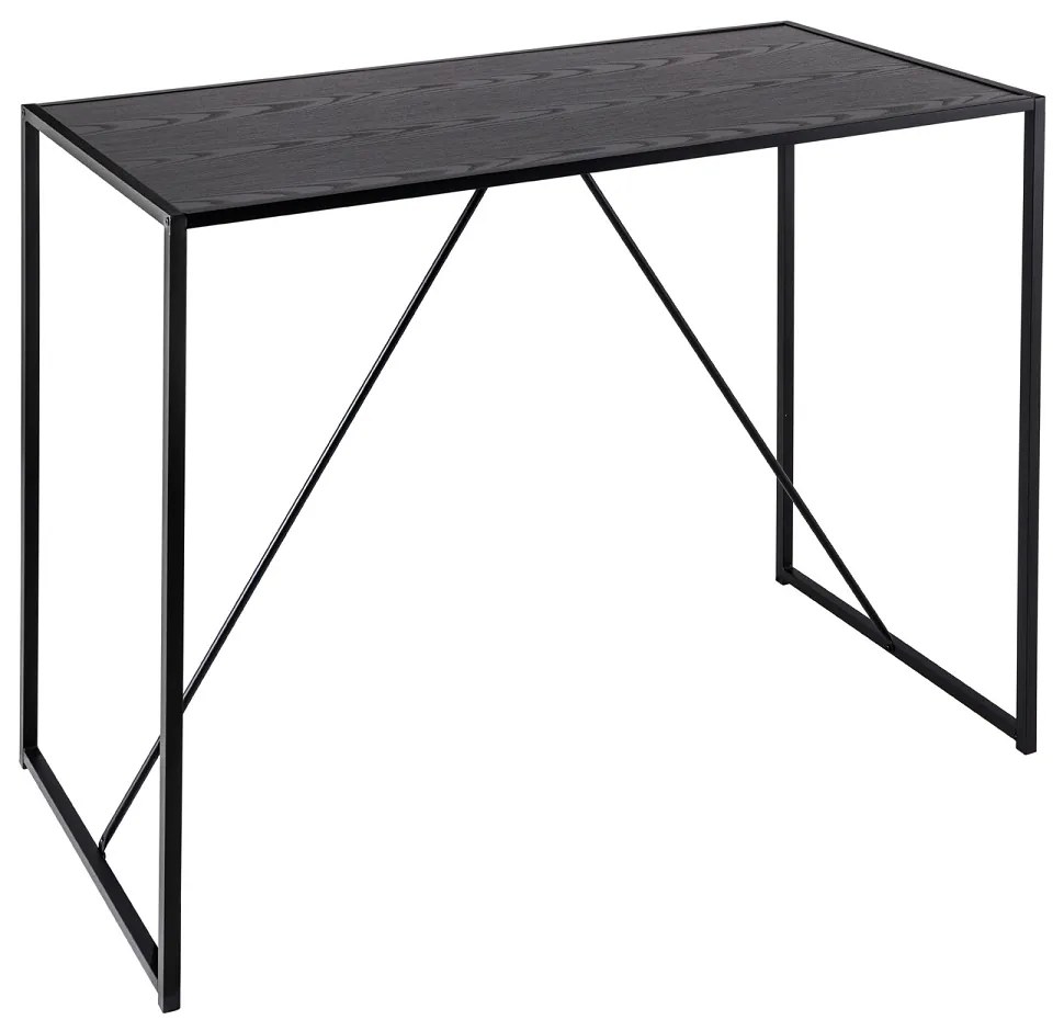 Dizajnový barový stôl Maille 120 cm čierny jaseň