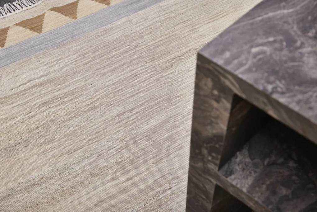 Ručne viazaný kusový koberec Angelo DESP P116 Pastel Brown Mix, 140x200, béžová, chodba / predsieň, Diamond Carpets India