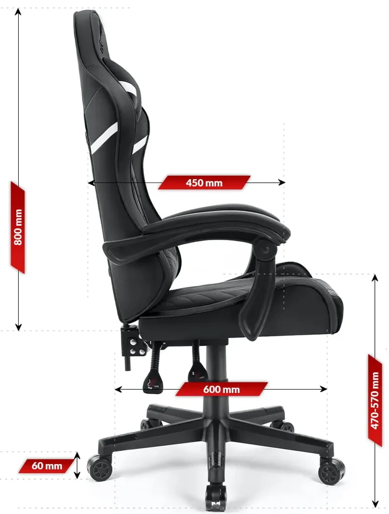 Hells Herná stolička Hell's Chair HC-1004 BLACK