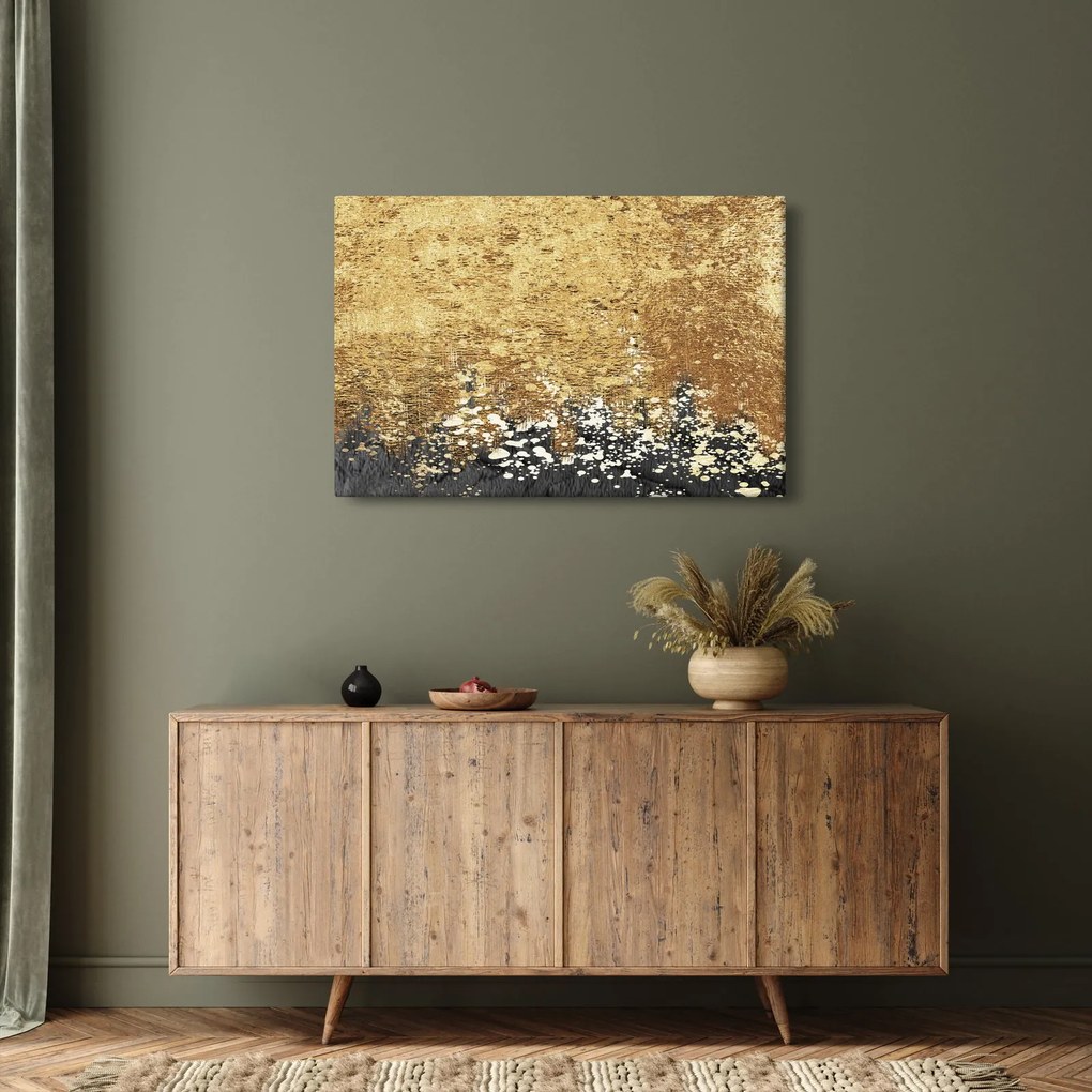 Obraz - Zlatá štruktúra N⁰3 (90x60 cm)