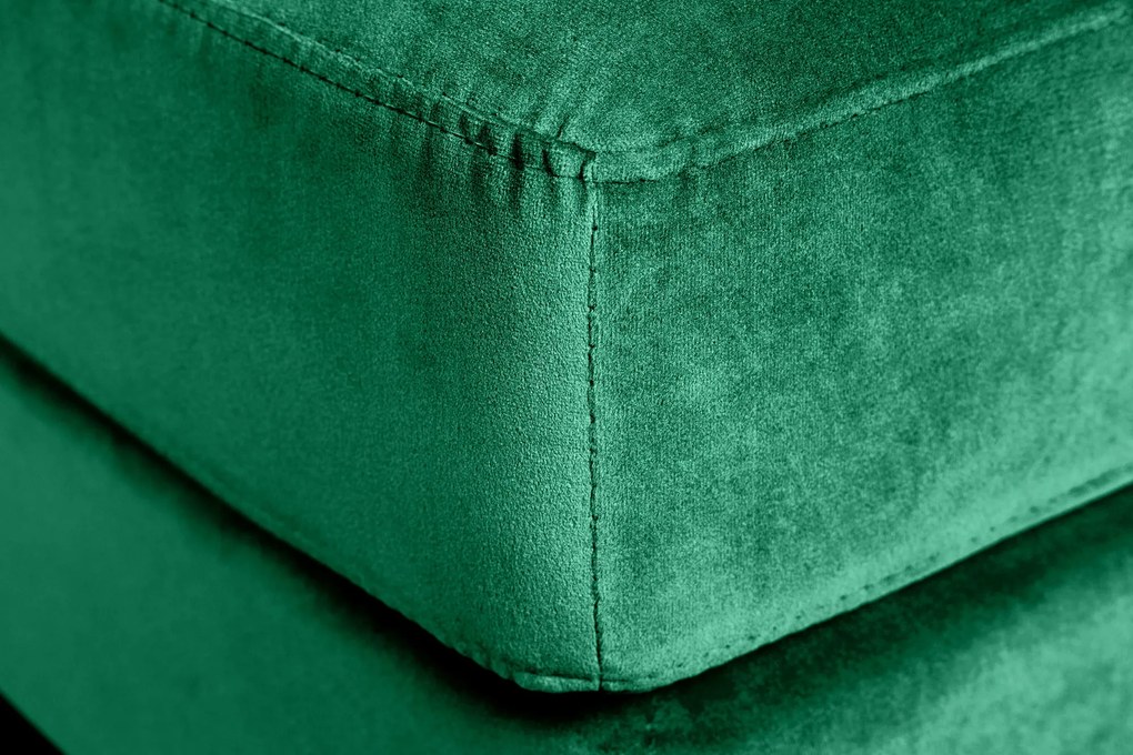 Taburetka Velvet Cozy 80cm smaragdovo zelená zamat