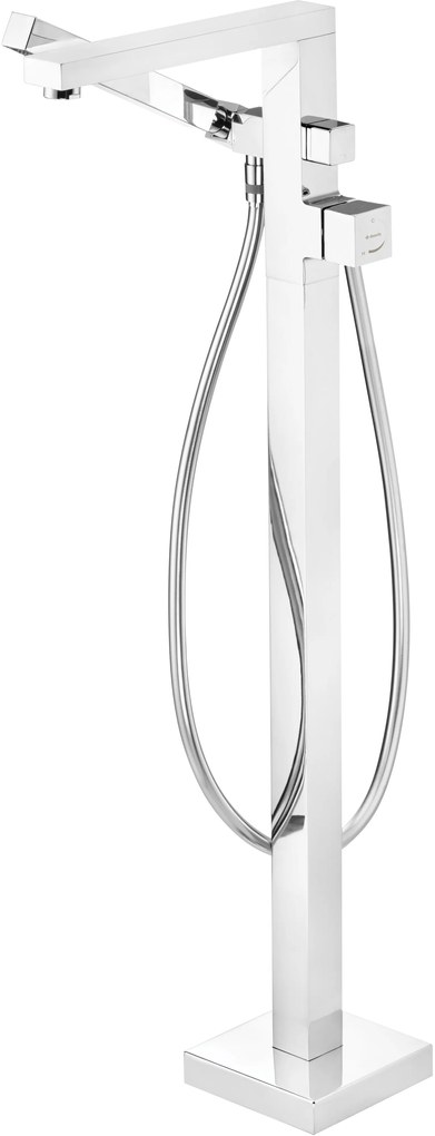 Deante Blur, voľne stojaca vaňová batéria, chrómová, DEA-BQL_017M
