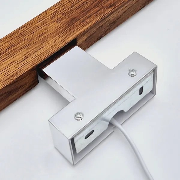 Brilagi-LED Kúpeľňové osvetlenie zrkadla WOODY MIRROR LED/8W/230V IP44 dub/chróm