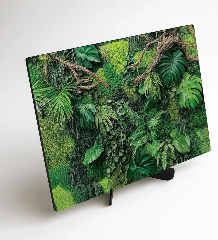 DUBLEZ | Drevený obraz - Machová monstera