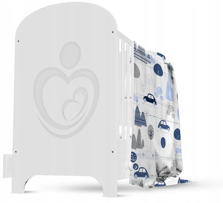 Detské bavlnené obliečky do postieľky 120x90 cm BABYMAM PREMIUM - Retro autíčka