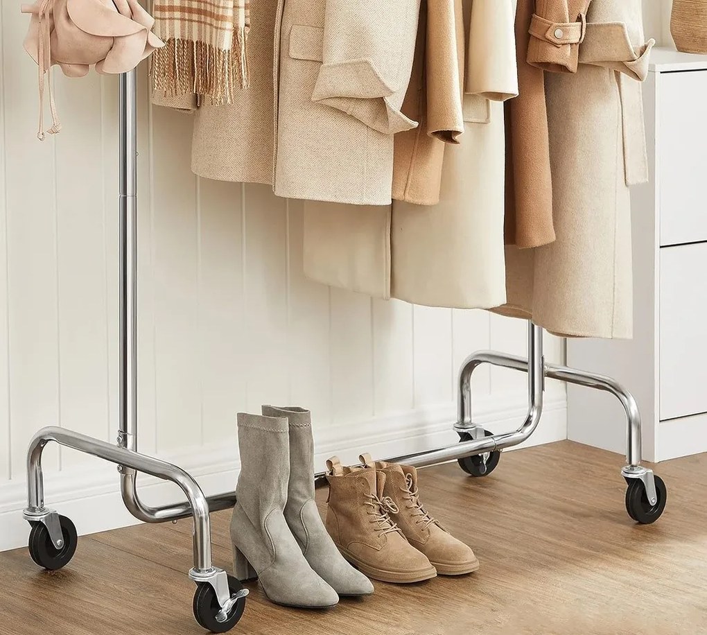 Stojan na oblečenie Fabio chrómovaný