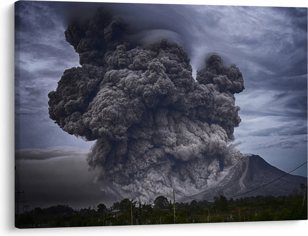 Obraz - Sopečná erupcia (70x50 cm)