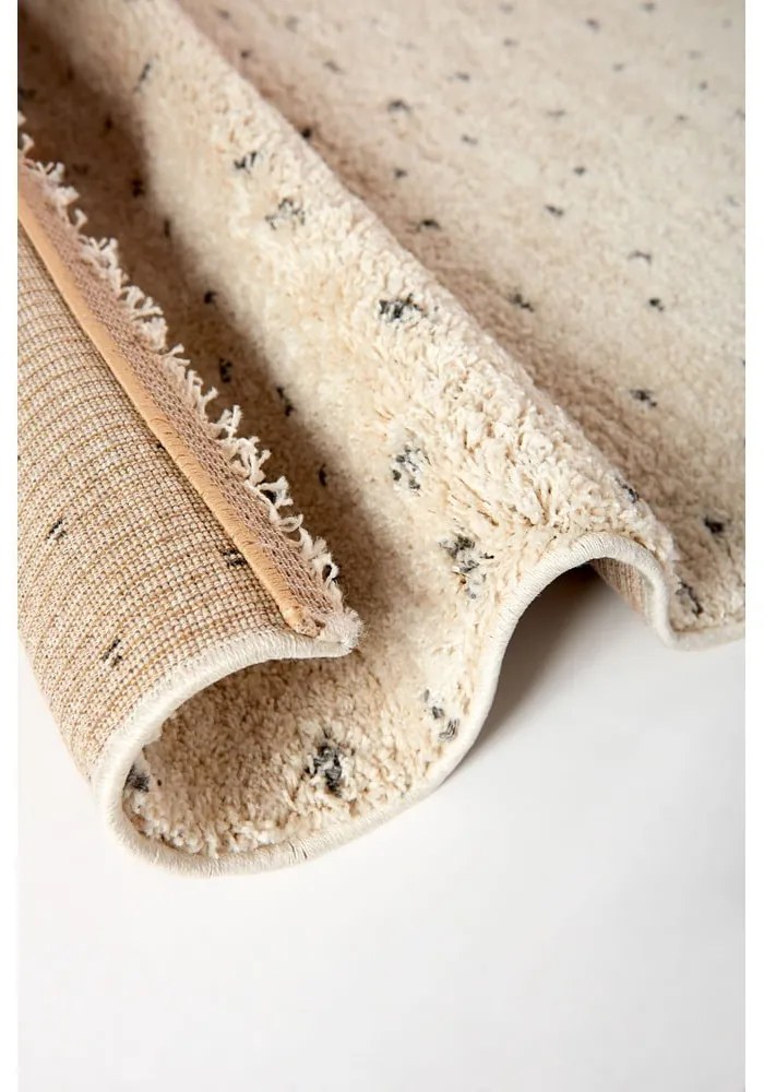 Čierny/krémový koberec 120x180 cm Dottie Black – Universal