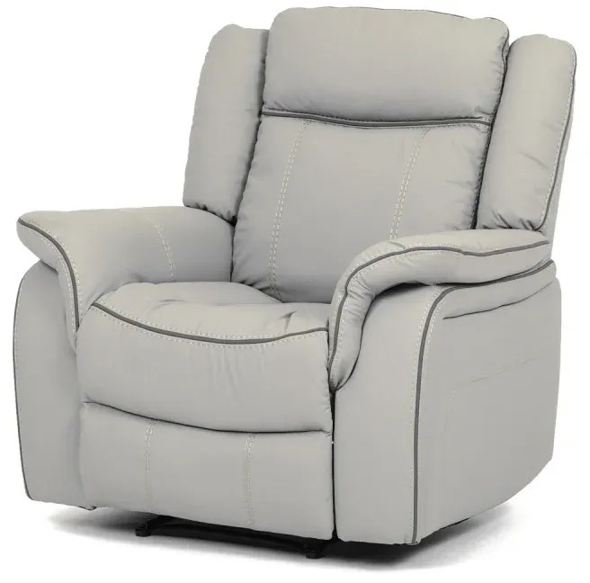 TV a relaxační křeslo s elektrickým ovládáním, potah ekokůže v odstínu lanýž