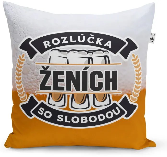 Sablio Vankúš Rozlúčka so slobodou Ženícha: 40x40 cm