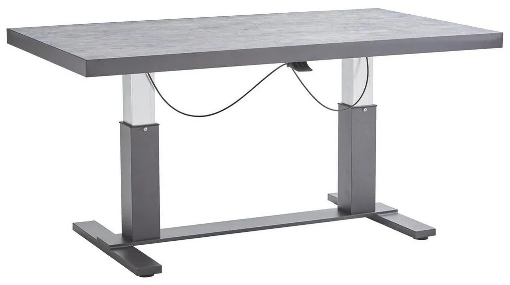 XXXLutz STÔL NA TERASU, kov, sklo, 141/80/50-70 cm Amatio - Série záhradného nábytku - 002145002607
