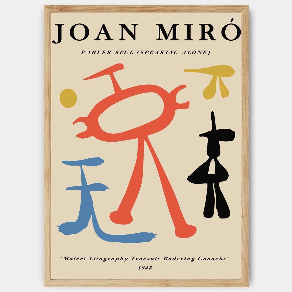 Plagát Speaking Alone | Joan Miró