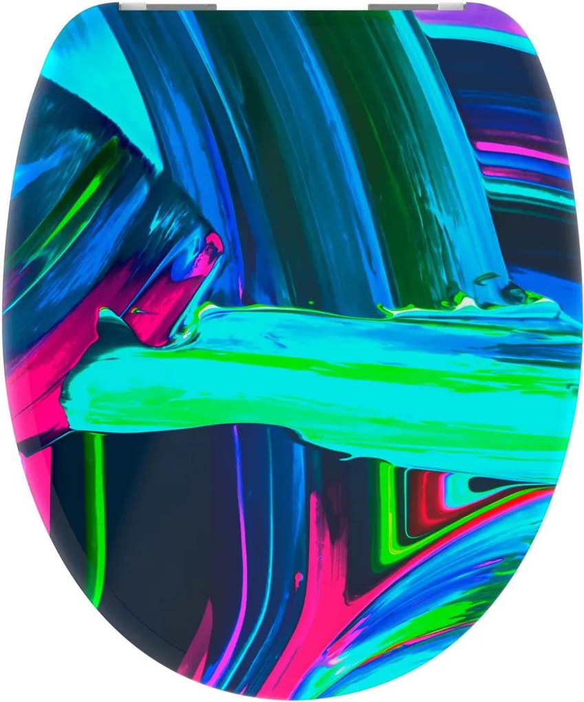 Eisl Sanitär WC sedátko Duroplast Soft Close Neon Paint 82191