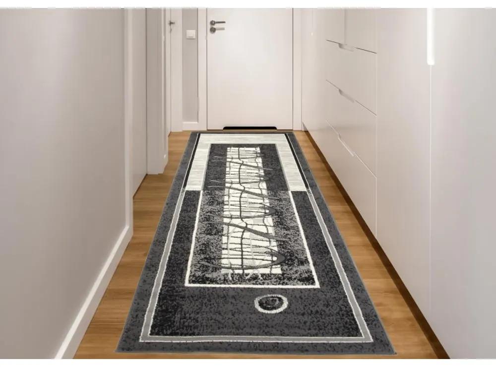 Kusový koberec PP Banan šedý atyp 120x500cm