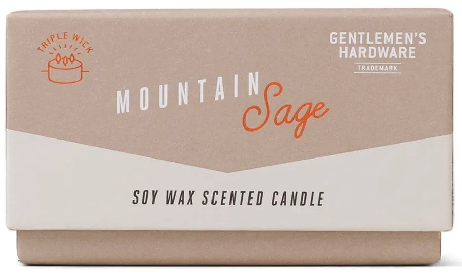 Vonná sójová sviečka doba horenia 40 h Mountain Sage – Gentlemen's Hardware