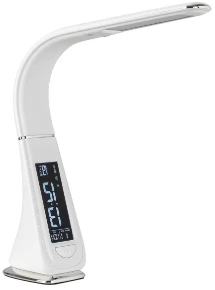 Rabalux - LED Stmievateľná dotyková stolná lampa s displejom LED/5W/230V biela