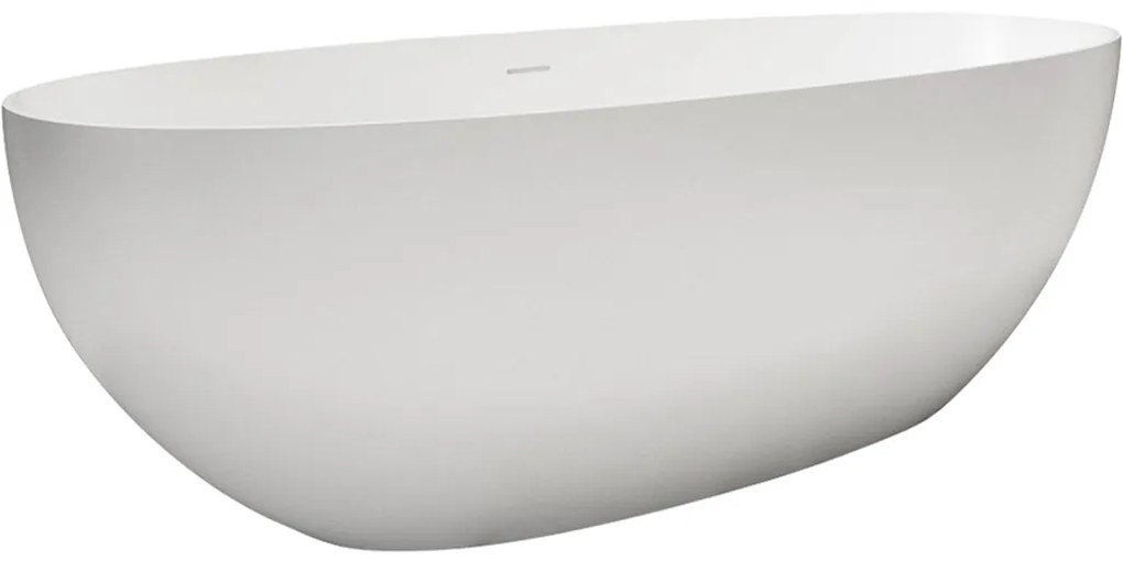 Cerano Antonia, voľne stojaca vaňa z liateho mramoru 170x75cm, biela matná, CER-CER-417524