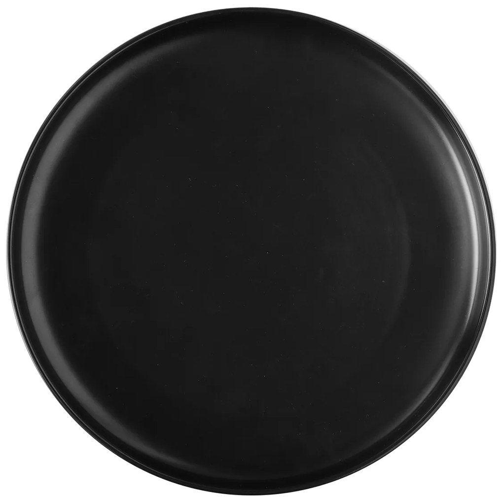 Plytký tanier Coupe čierny 25 cm – Flow - 491074