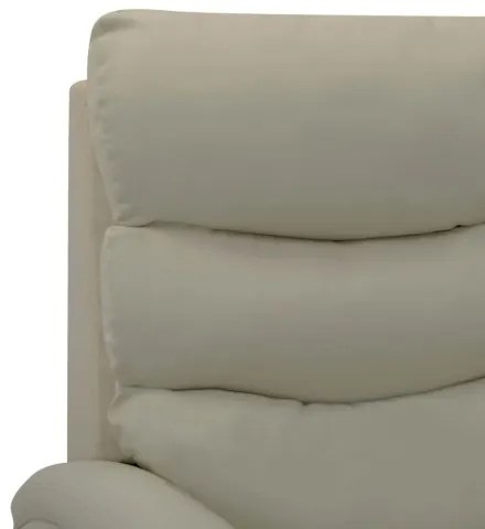 vidaXL Sklápacie kreslo kapučínové umelá koža-