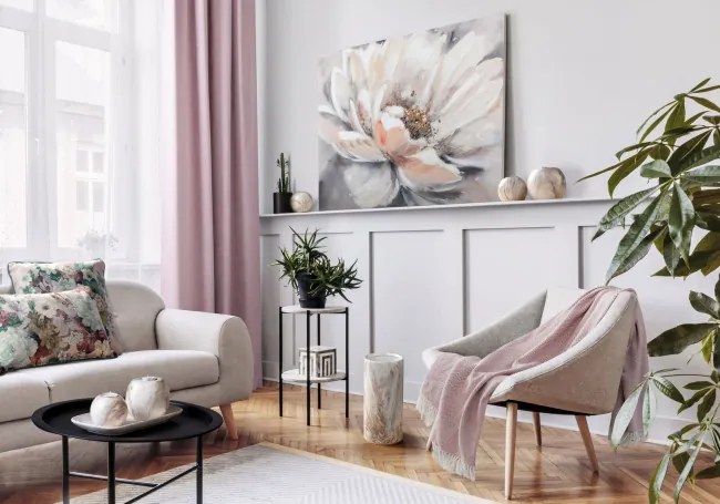 Deka PLED 6 ružová / krémová