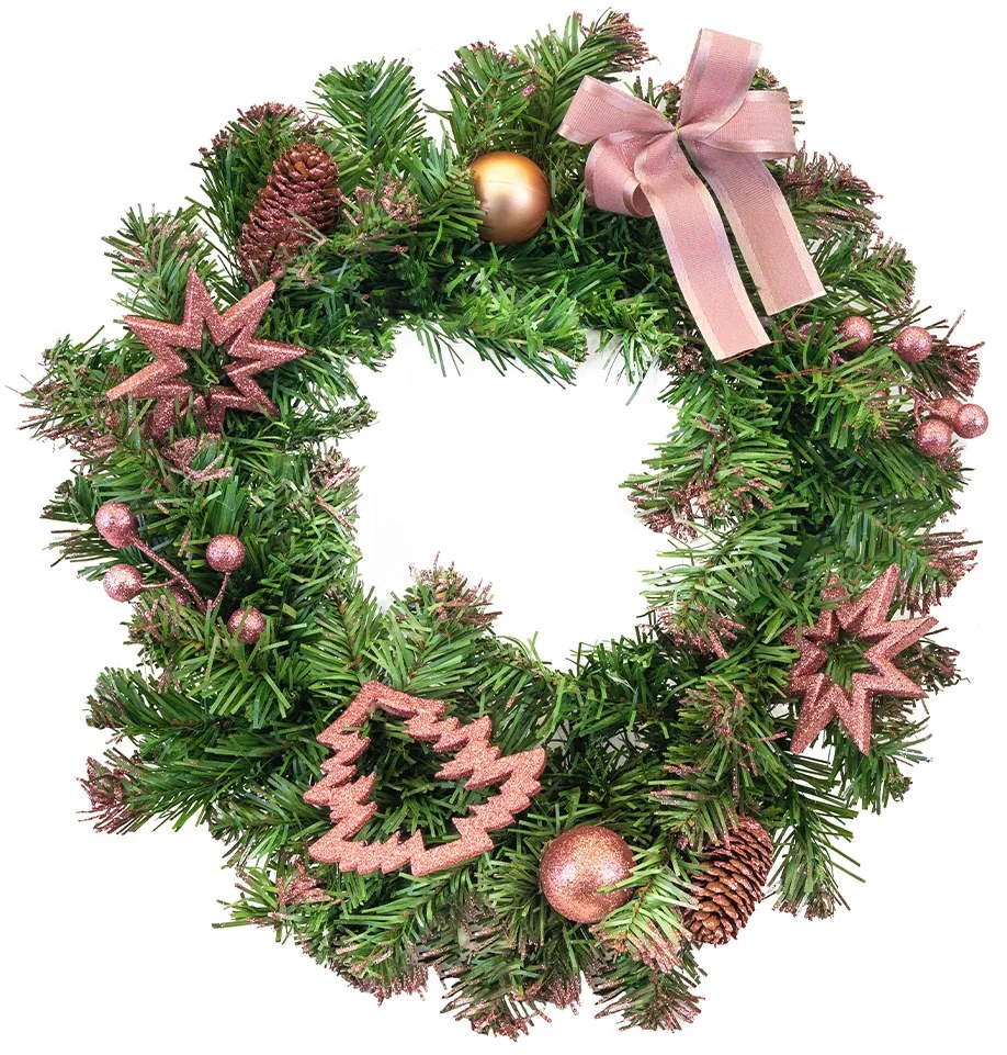 Bestent Vianočný veniec 40cm Pink