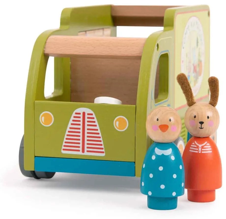 Drevené autíčko La Grande Famille Food Truck – Moulin Roty