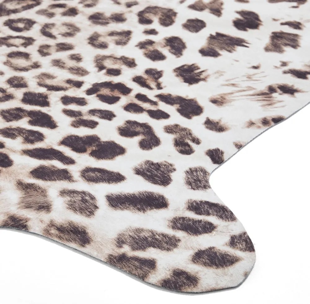 Hnedo-béžový koberec 155x130 cm Faux Leopard - Think Rugs