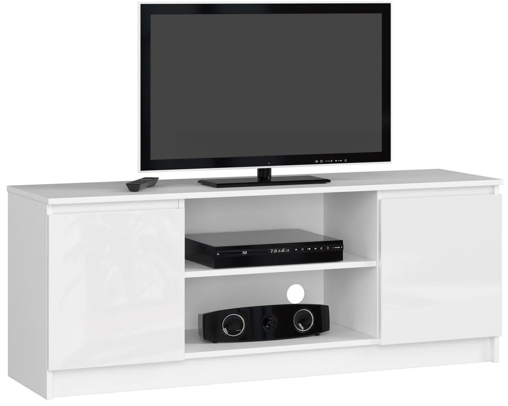TV stolík Dariel (biela vysoký lesk ). Akcia -21%. Vlastná spoľahlivá doprava až k Vám domov. 1069055