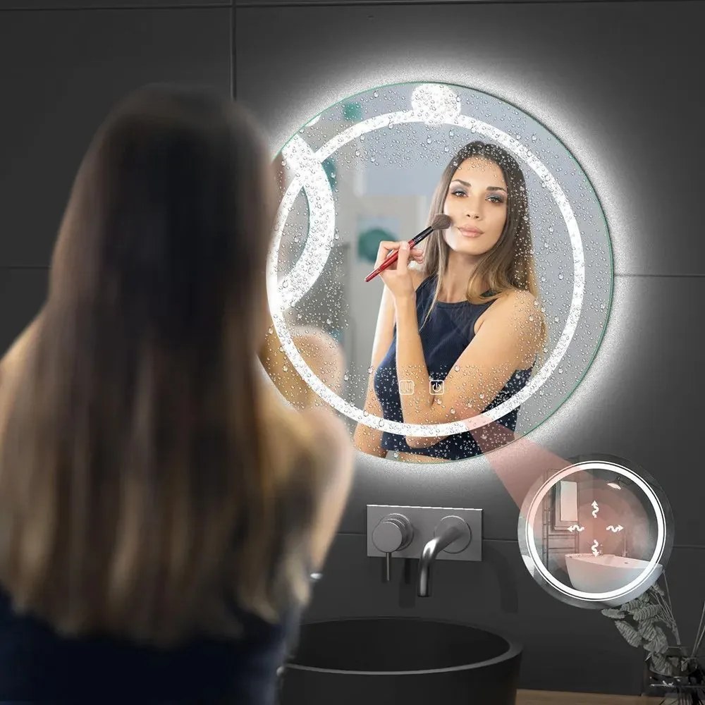 Rea Zrkadlo ⌀80 cm s regulovateľným LED osvetlením HOM-05520