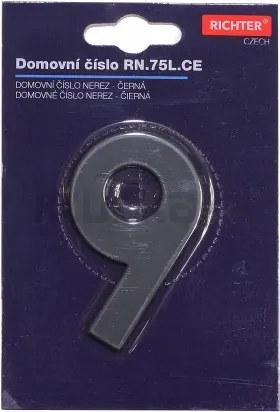 RN.75L číslo "0" 75 mm čierné matné