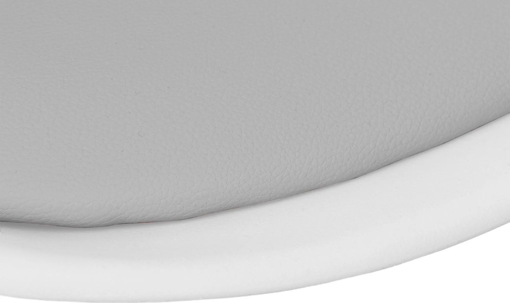 Bielošedá otočná stolička Grover