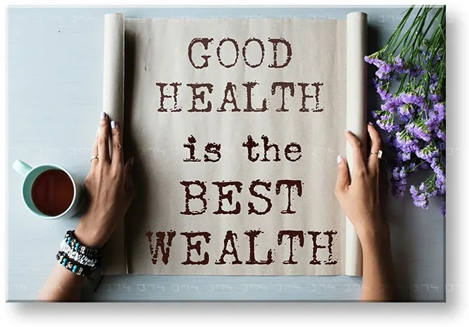 Motivačný obraz na stenu Good health | rôzne rozmery