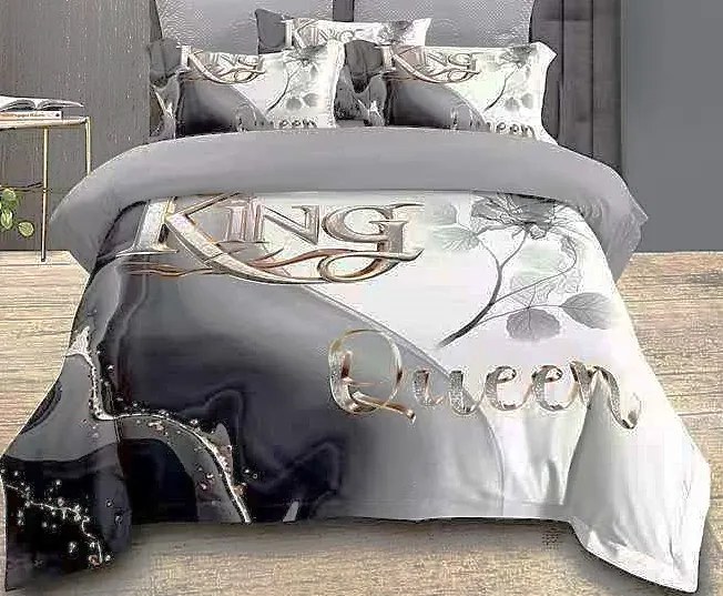 Obliečky King a Queen A Bavlna 7-dielna súprava