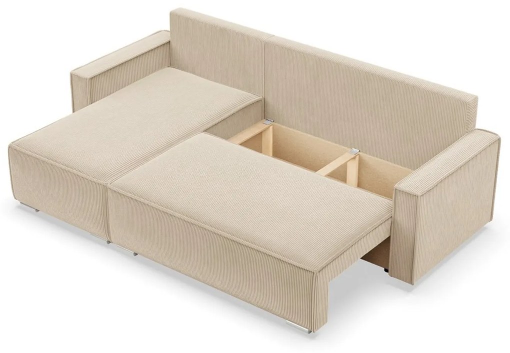 Rohová rozkladacia sedacia súprava LUCCA Béžová