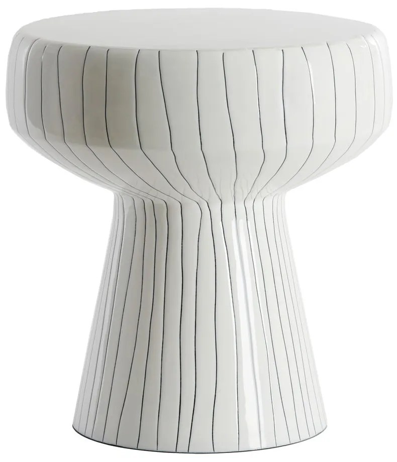 Kovový okrúhly odkladací stolík ø 38 cm Dakwa – Light &amp; Living