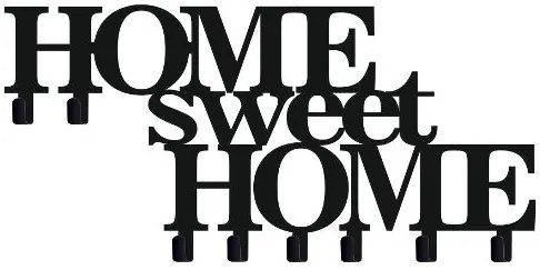 Vešiak na stenu do chodby HOME SWEET HOME