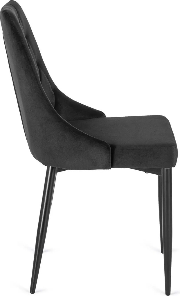 Čalouněná jídelní židle CORK černá