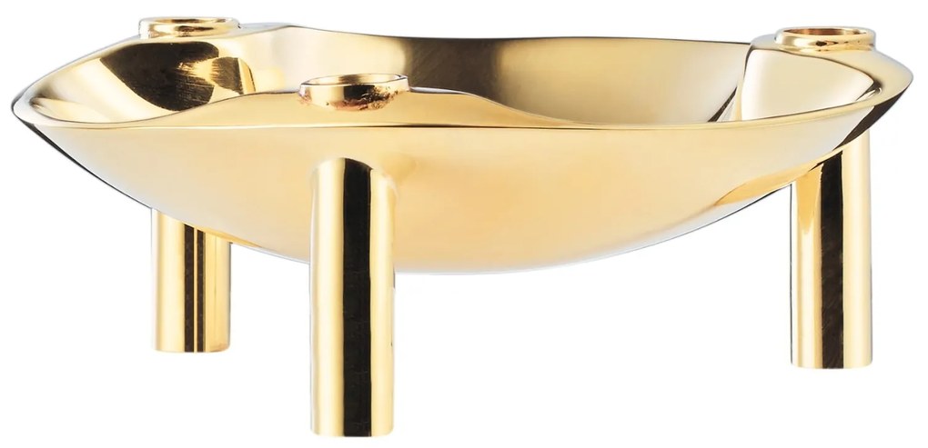 Stoff Nagel Dizajnová miska so svietnikmi STOFF Nagel Solid Brass