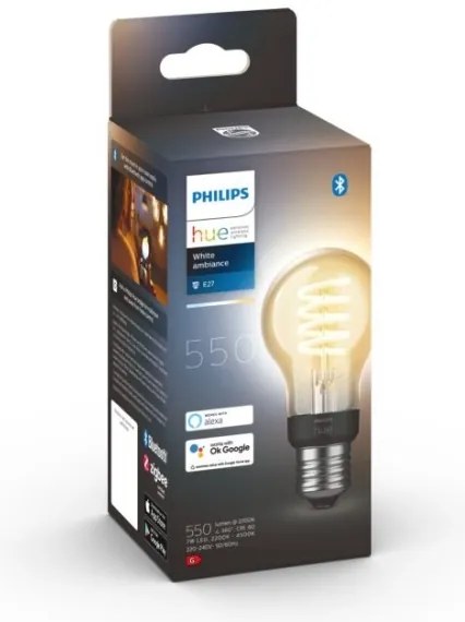 LED Stmievateľná žiarovka Philips Hue WHITE AMBIANCE A60 E27/7W/230V 2200-4500K