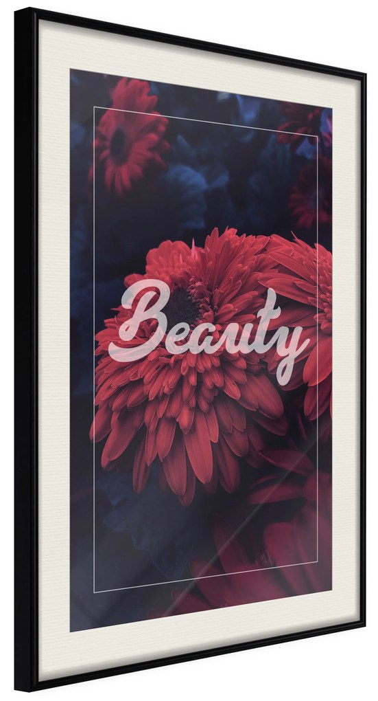 Artgeist Plagát - Beauty [Poster] Veľkosť: 40x60, Verzia: Zlatý rám s passe-partout