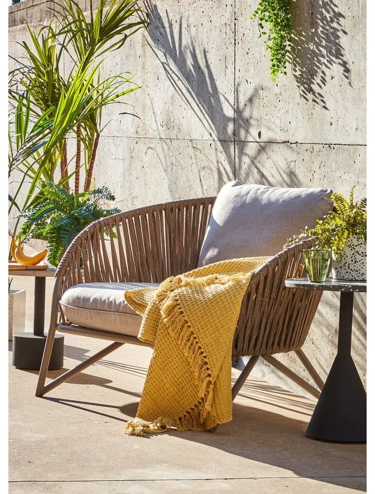 Okrúhly záhradný stolík s terrazzo doskou ø 40 cm Melano – Kave Home