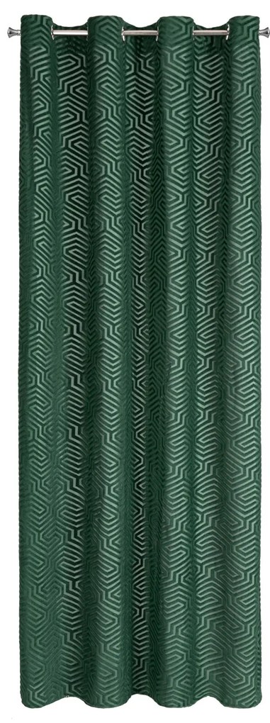 ZÁVES NA KRÚŽKOCH PIERRE CARDIN INGA 140X250 CM TMAVOZELENÁ